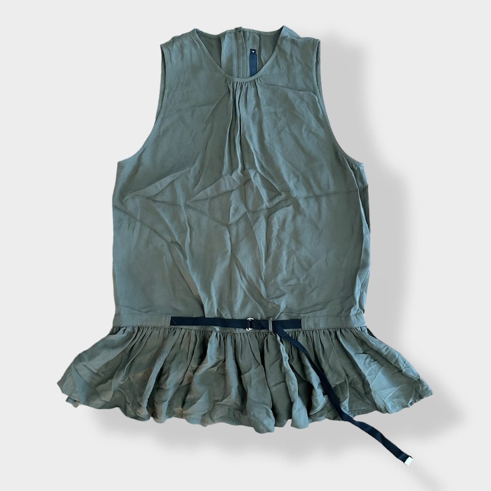 L.A.M.B. 100% Silk Tunic in Olive‎ Green Size 0